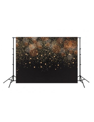 Toile de fond de particules dorées scintillantes Bokeh pour la photographie M133 votre