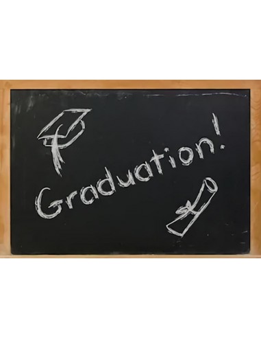 Graduation bannière Chalkboard photographie toile de fond SH-249 destockage